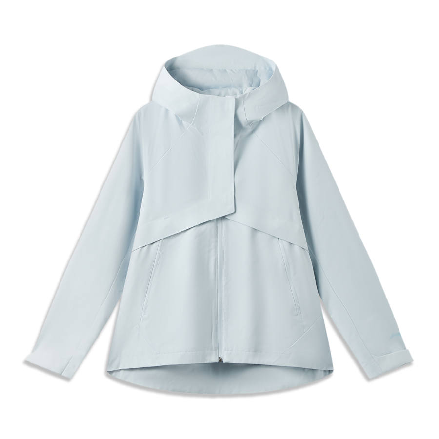 Li-Ning Li Ning Outdoor CF Tracing Trench Coats Women's Ice Dusty Blue Thickened
