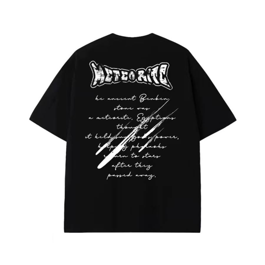 ANTA Life Collection T Shirts Unisex Black Crew Neck Moderate Straight Fit