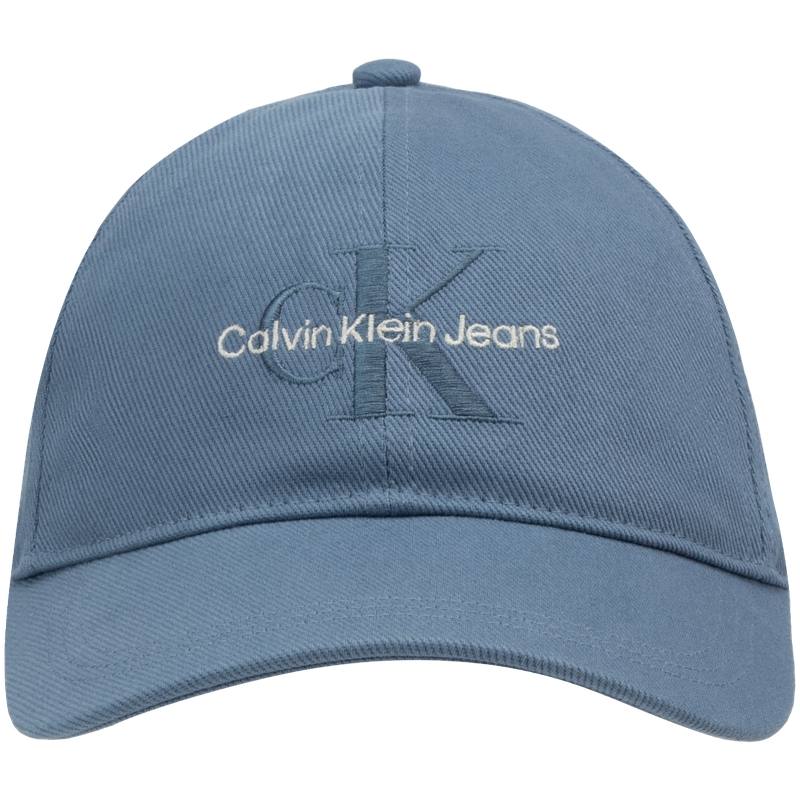 CALVIN KLEIN Cotton Baseball Caps Unisex Ceramic Blue