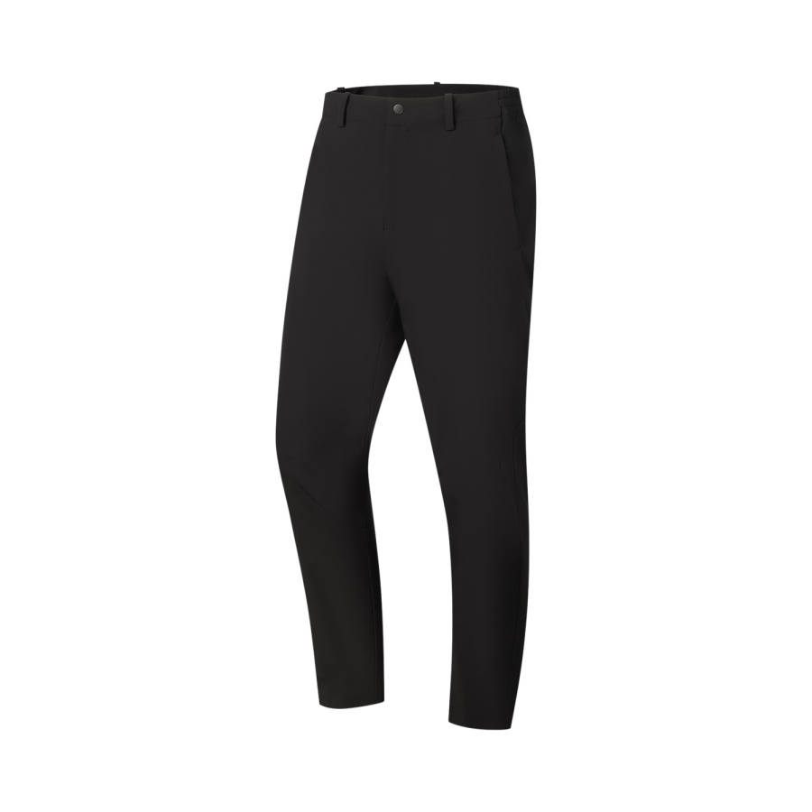 Li-Ning Li Ning Gold Logo | Sports Pants Men's Black Moderate Straight Fit Pants