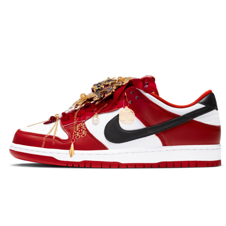 Nike Nike Dunk Skateboard Shoes Unisex Low Top Chicago Red