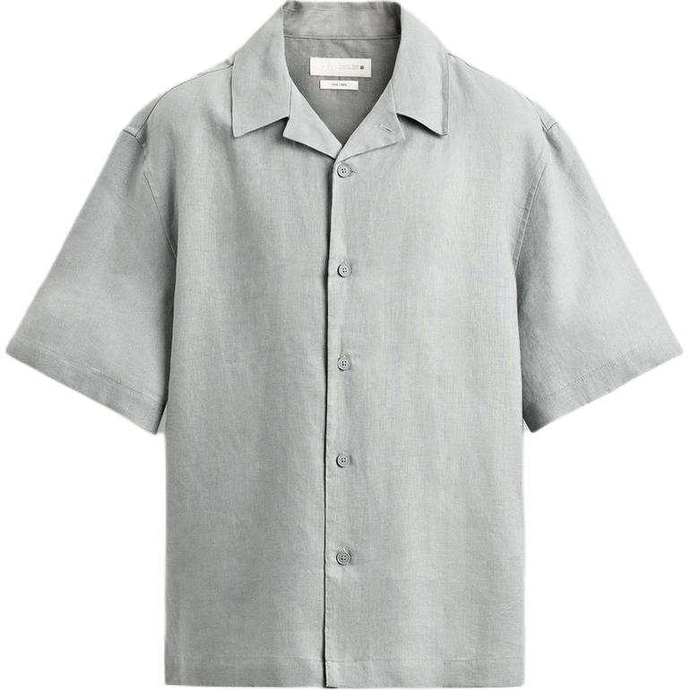 ZARA Shirts Men's Light Gray Moderate