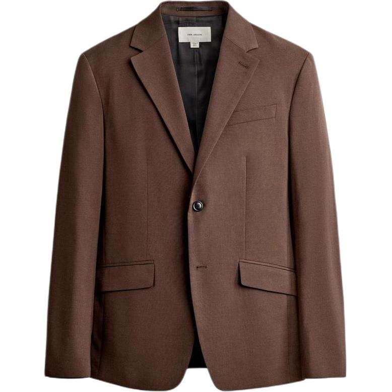 ZARA ORIGINS Business Suits Men's Brown Lapel Moderate