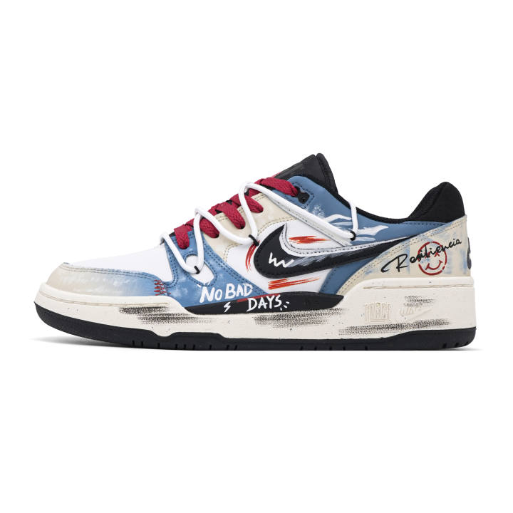 Nike Nike Full Force Skateboard Shoes Unisex Low Top White
