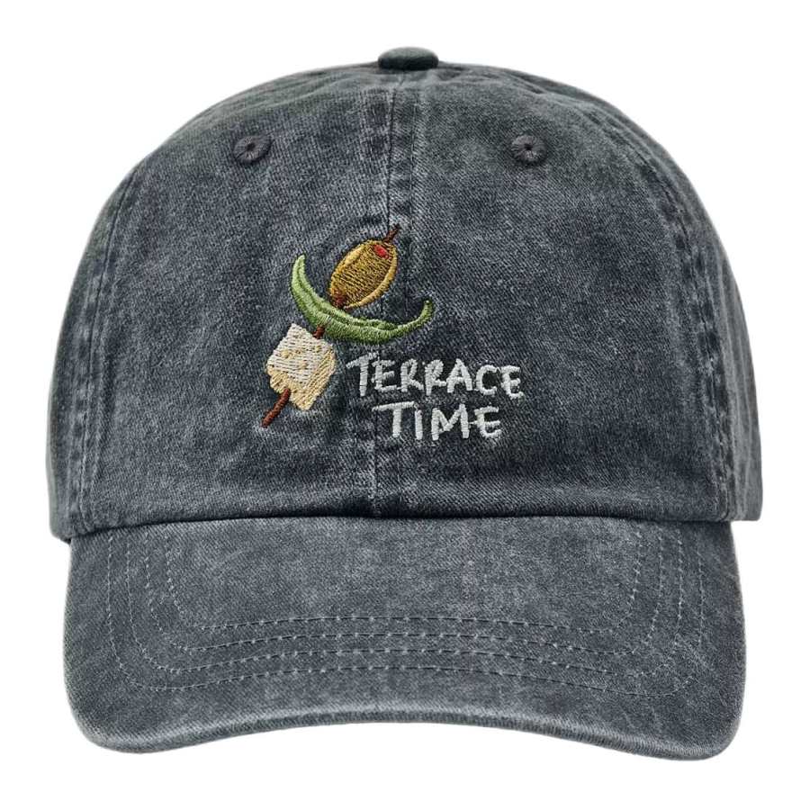 ZARA Cotton Baseball Caps Women's Gray
