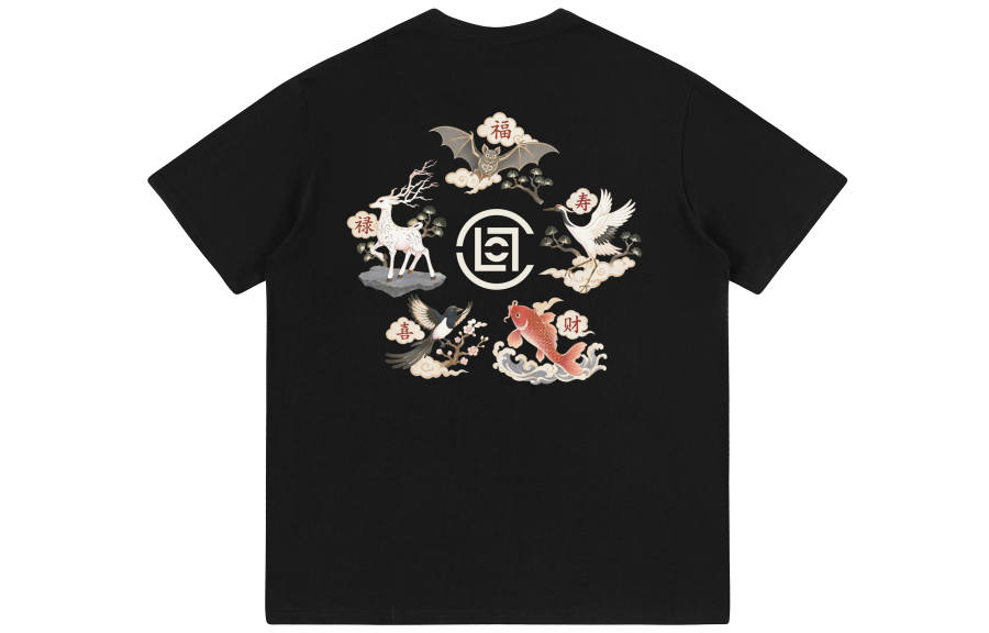 CLOT T Shirts Unisex Crew Neck Moderate Straight Fit