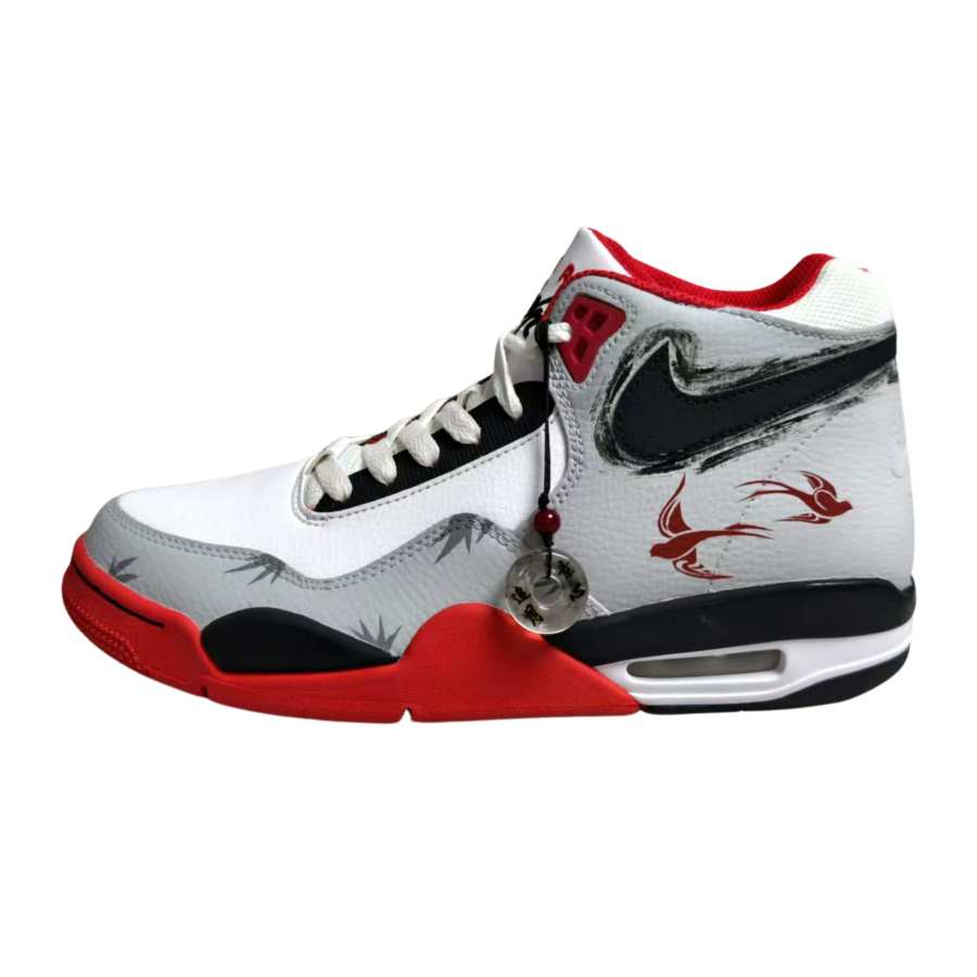 Nike Nike Flight Legacy Vintage Basketball Shoes Unisex Mid Top Red/Gray/Black