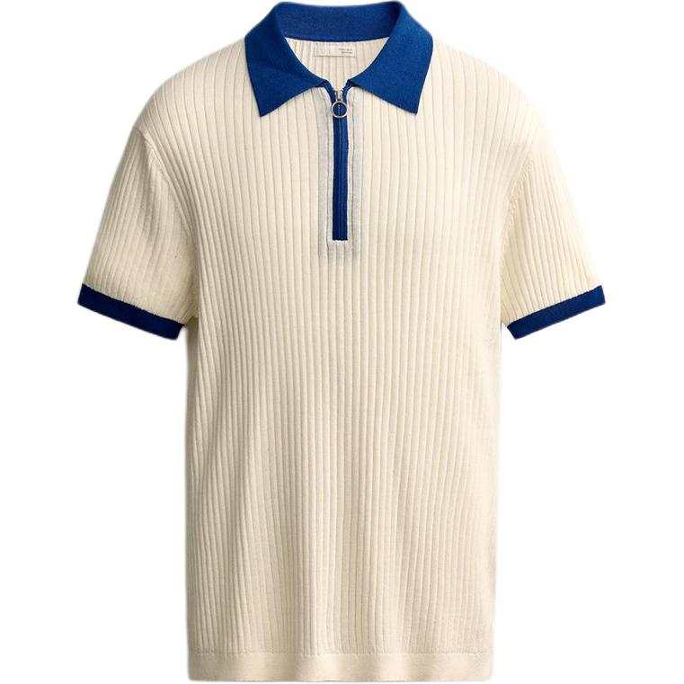 ZARA Polo Shirts Men's White Moderate