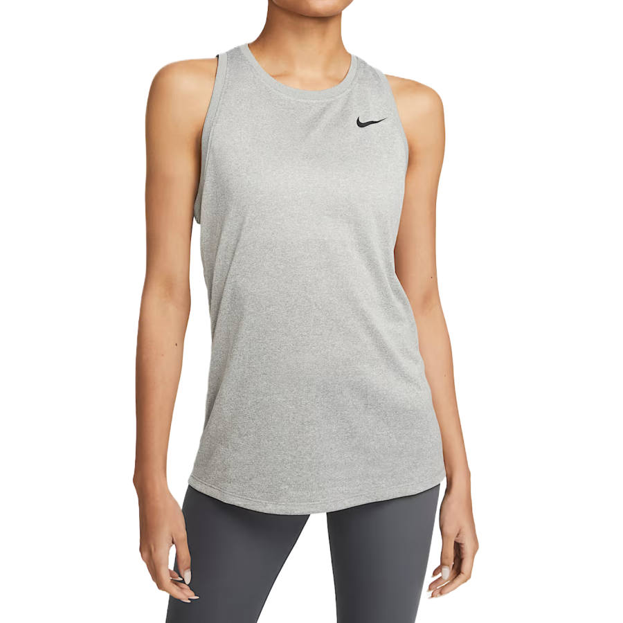 Nike Nike Sleeveless Sports Shirts Women's Taupe/Silver/Stone Pine Gray/Black Crew Neck Moderate