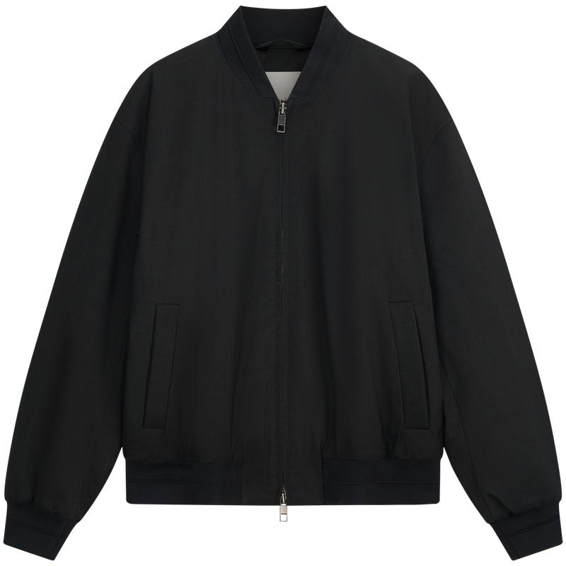 Calvin Klein Puffer Jackets Men's UB1 Space Black Baseball Collar Moderate