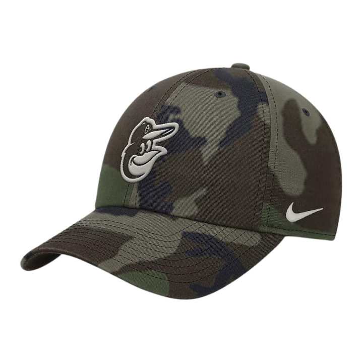 Nike Nike Baltimore Orioles Camo Club Men's Nike Mlb Adjustable Hat