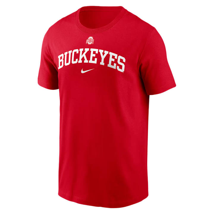 Nike Nike College T Shirts Men's University Red Crew Neck Moderate