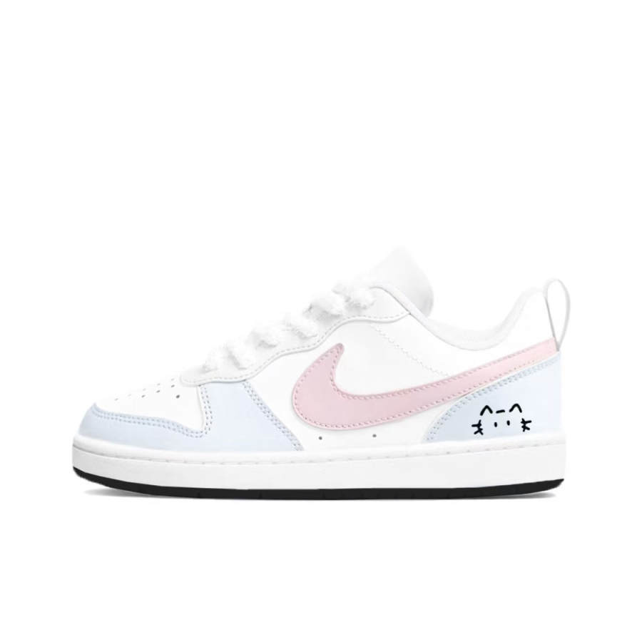 Nike Nike Court Borough Skateboard Shoes Women's Low Top Yellow Blue