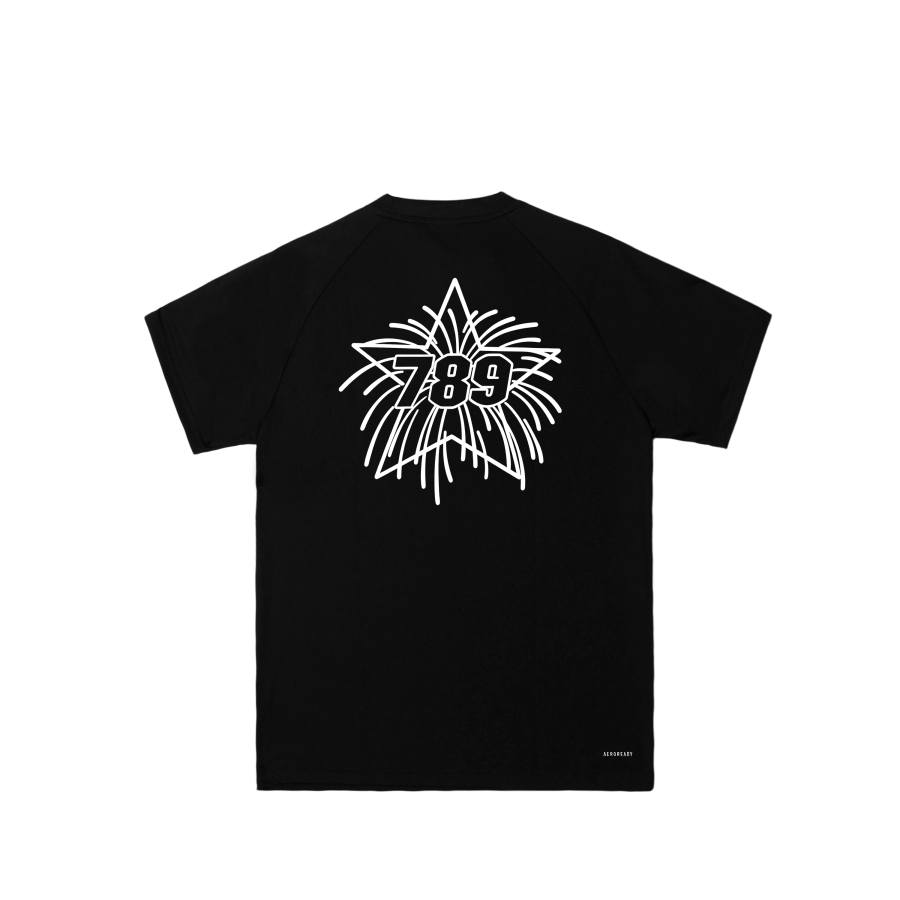 Adidas Adidas Football T Shirts Men's Black Crew Neck Moderate