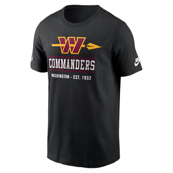 Nike Nike NFL T Shirts Men's Black Crew Neck Moderate