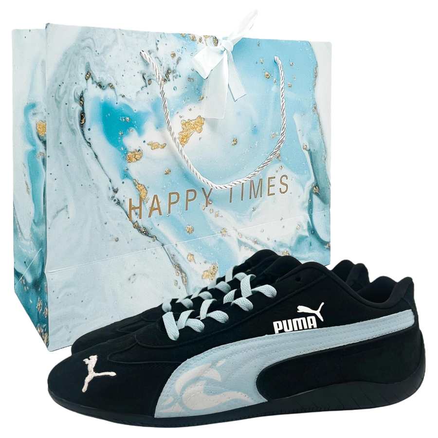 PUMA Speedcat Casual Shoes Unisex Low Top Black & Blue