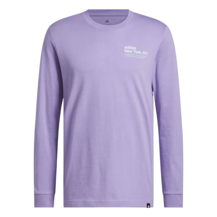 Adidas Adidas T Shirts Men's Enchanted Lilac Crew Neck Moderate