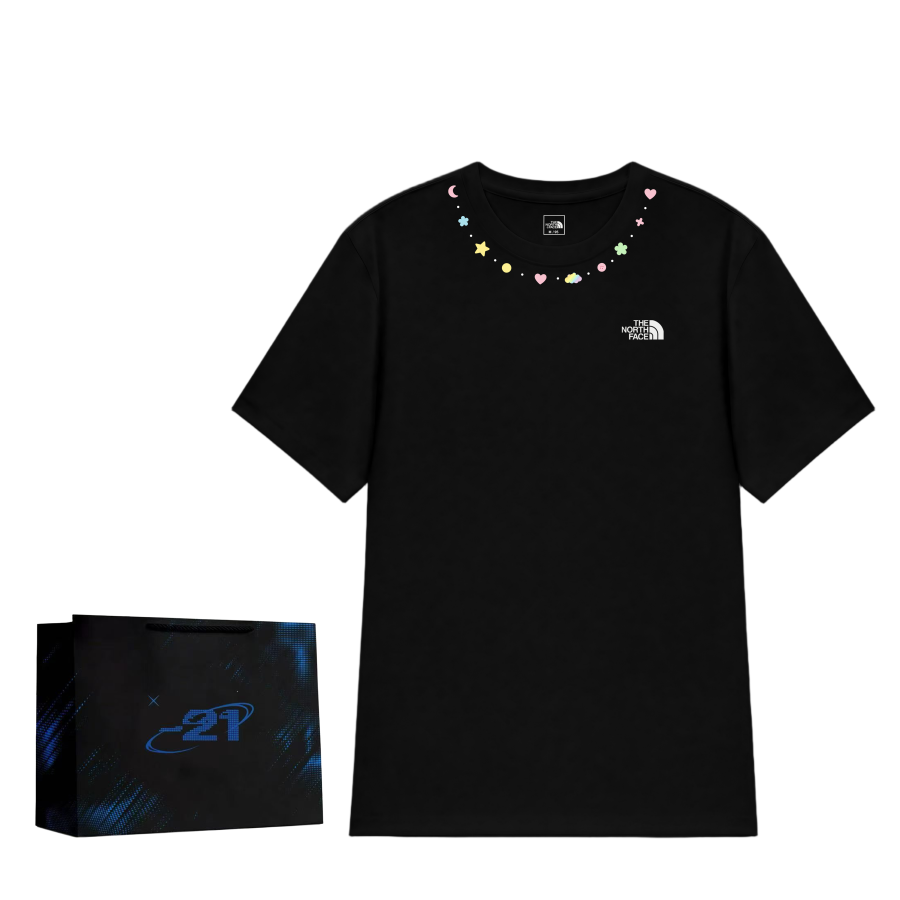 THE NORTH FACE T Shirts Unisex Black Crew Neck Moderate Straight Fit