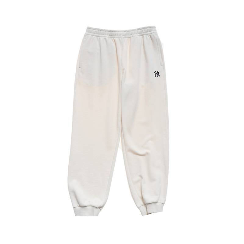 MLB New York Yankees Casual Pants Unisex New York Yankees/Cream Moderate Cuffed Pants