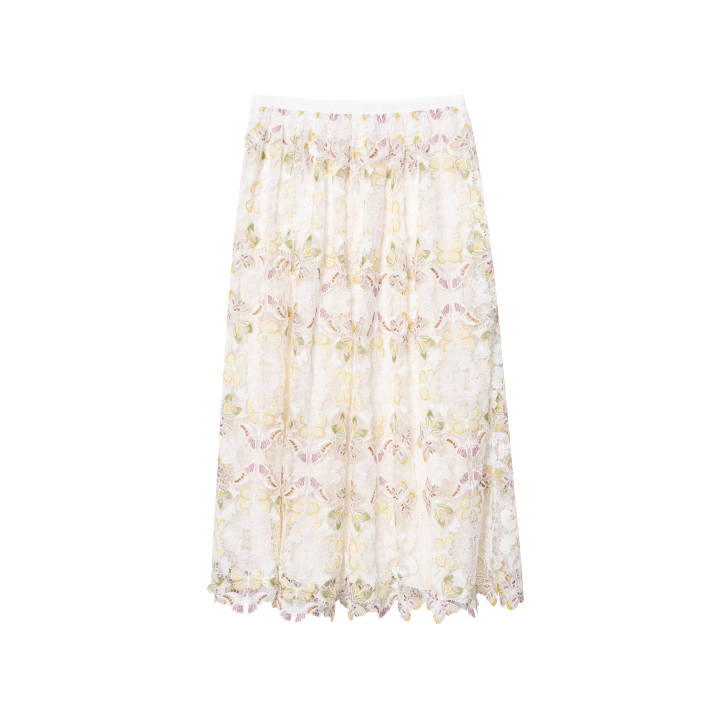 DIOR DIOR Casual Long Skirt Women's White