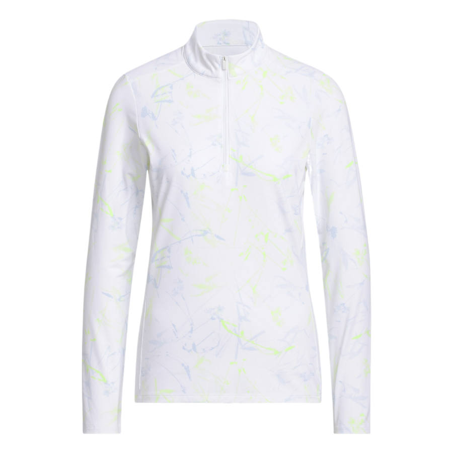 Adidas Adidas Ultimate365 Golf Clothing Women's Frozen Turbo/Pure Turbo Stand Collar Moderate