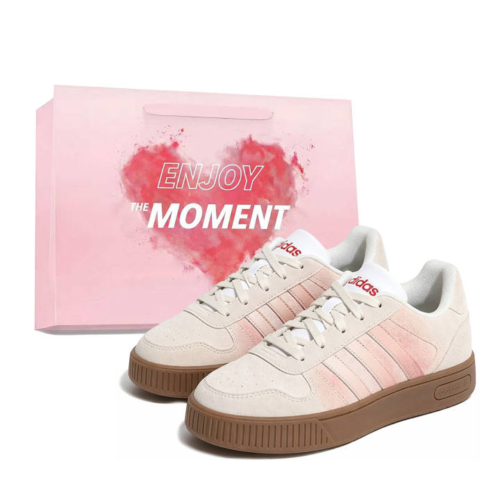 Adidas Adidas Skateboard Shoes Unisex Low Top Beige/Pink/Brown