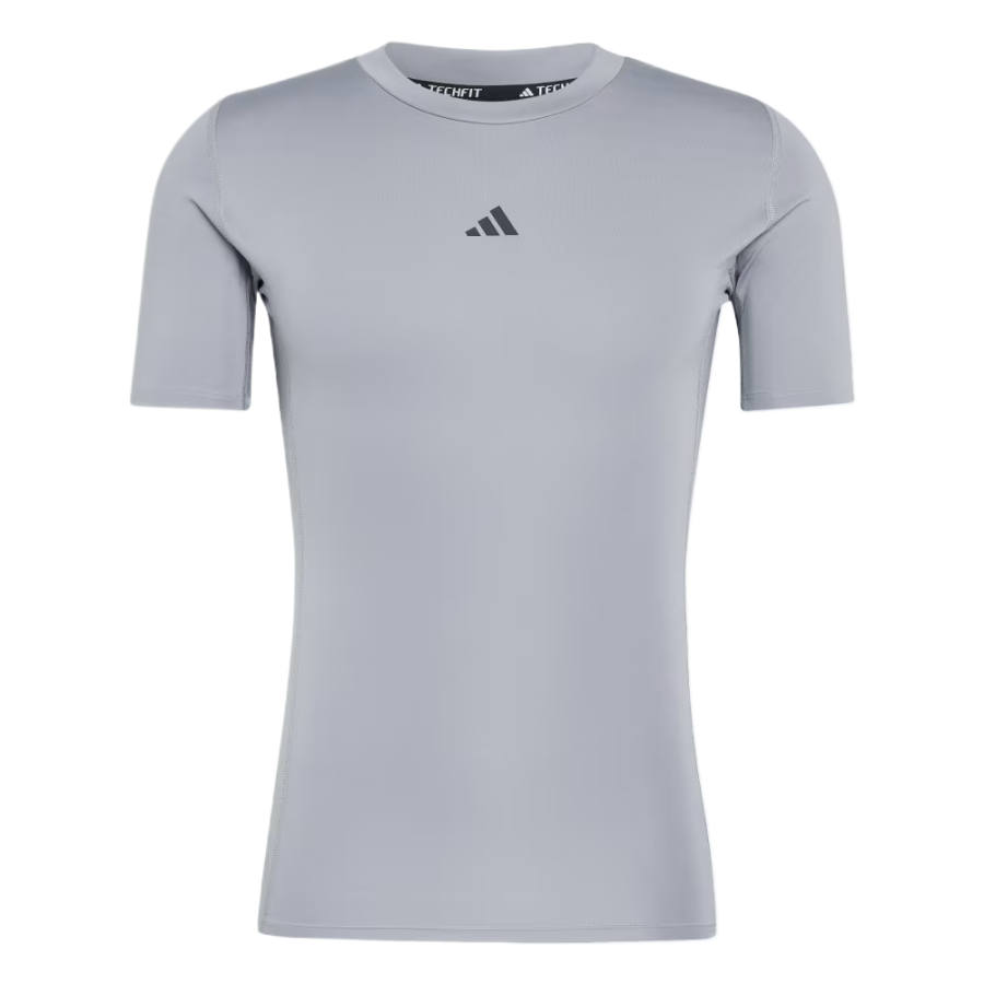 Adidas Adidas T Shirts Men's Gray Crew Neck Moderate Straight Fit