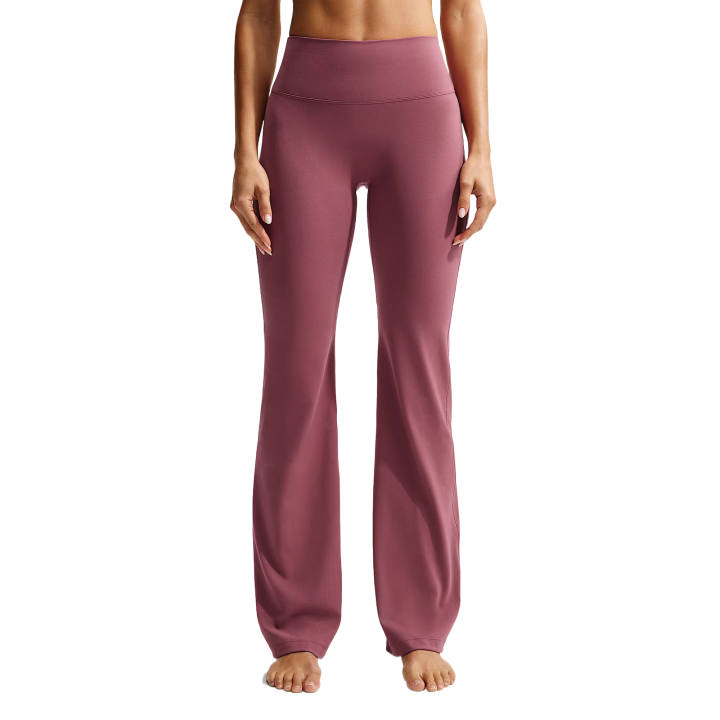 Nike Nike Zenvy Sports Pants Women's Pink Mist/White Moderate Flared Pants