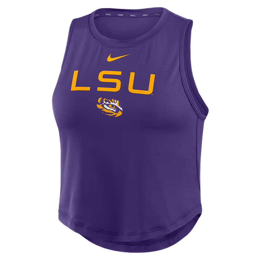 Nike Nike Dri Fit One Sleeveless Sports Shirts Women's Palace Purple Crew Neck