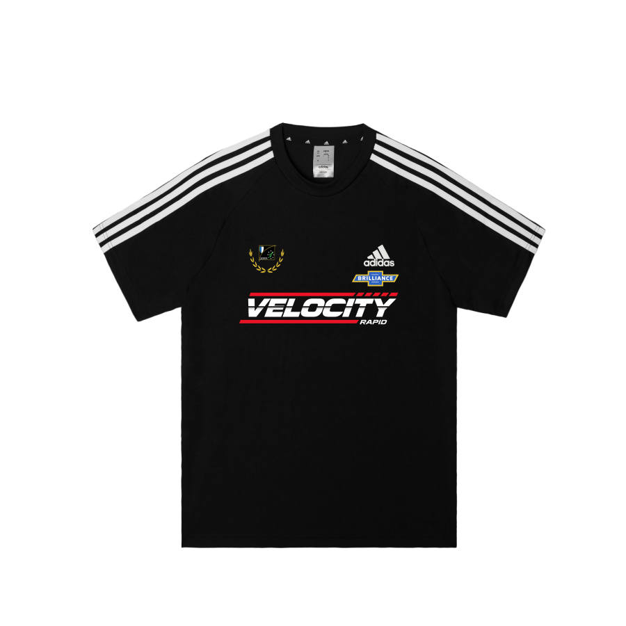 Adidas Adidas Football T Shirts Men's Black Crew Neck Moderate