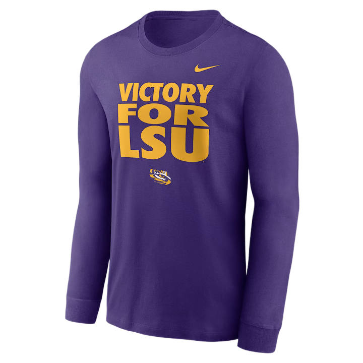 Nike Nike Dri Fit College T Shirts Men's Palace Purple Crew Neck Moderate