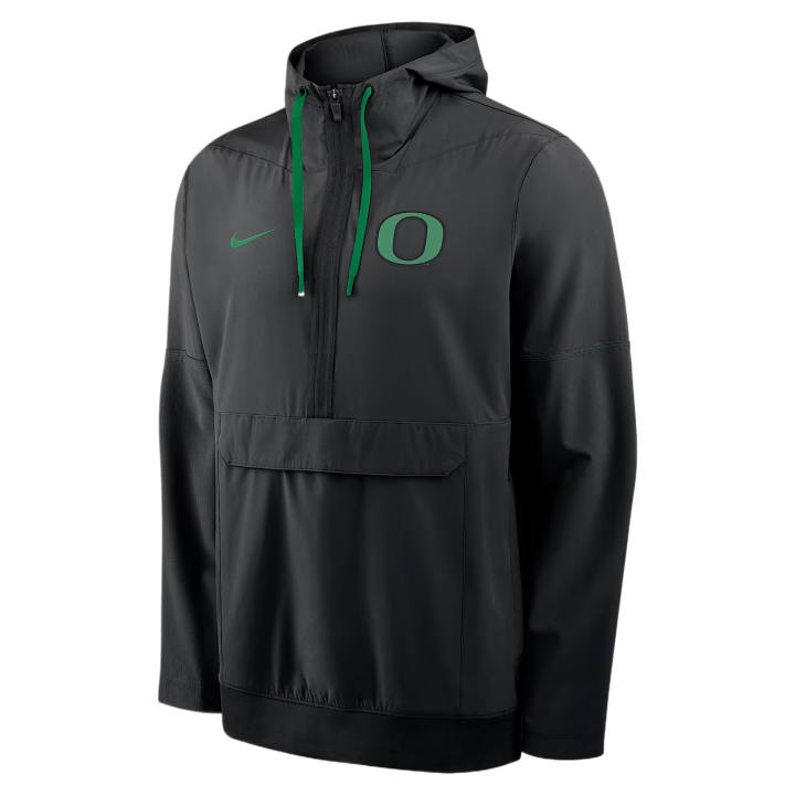 Nike Nike Jackets Men's Black/Apple Green Hooded Non Detachable Moderate