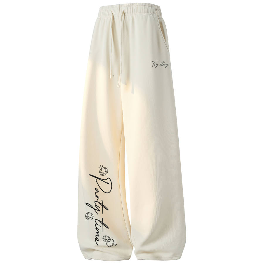 Disney Knitted Sweatpants Men's Thin Straight Fit Pants