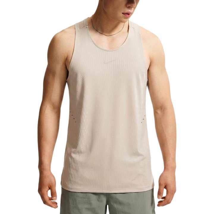 Nike Nike Running Tank Tops Men's Milk White II/Sail White Crew Neck Straight Fit