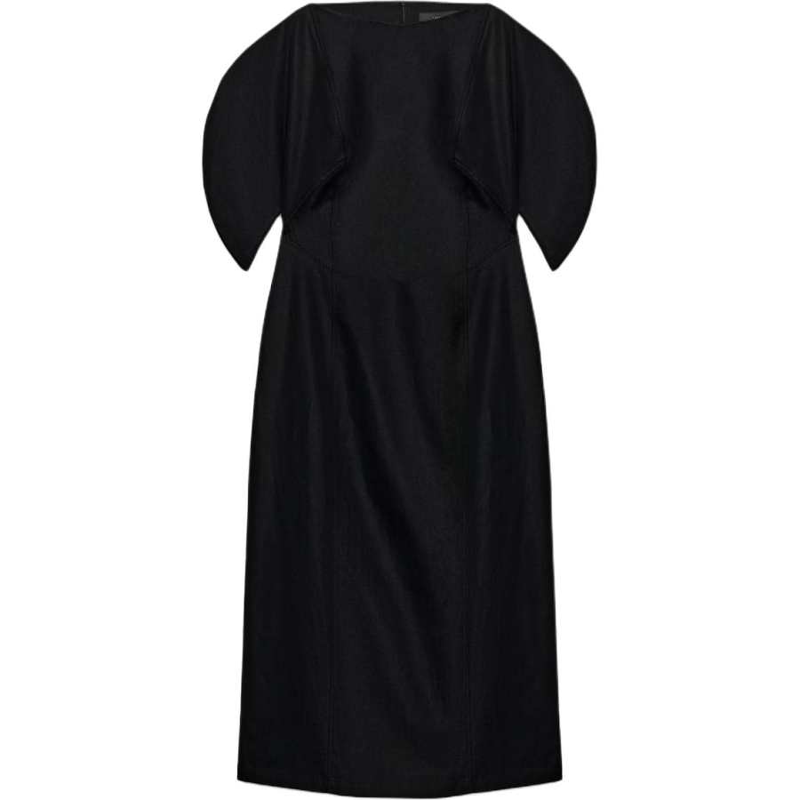 ZARA ZW Short Sleeved Dresses Women's Black Moderate