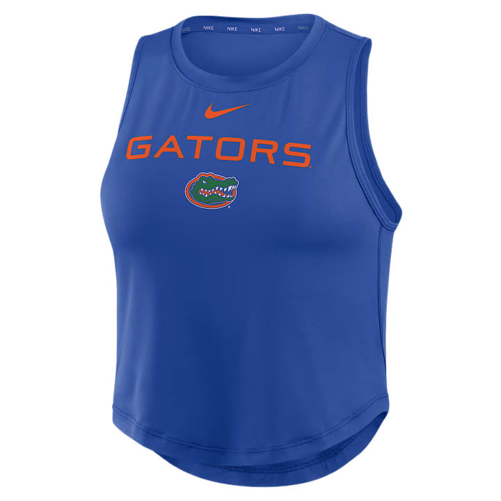 Nike Nike Dri Fit One Sleeveless Sports Shirts Women's Royal Gaming Crew Neck