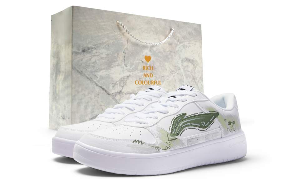 Li-Ning Li Ning Floating Boat Skateboard Shoes Unisex Low Top Green