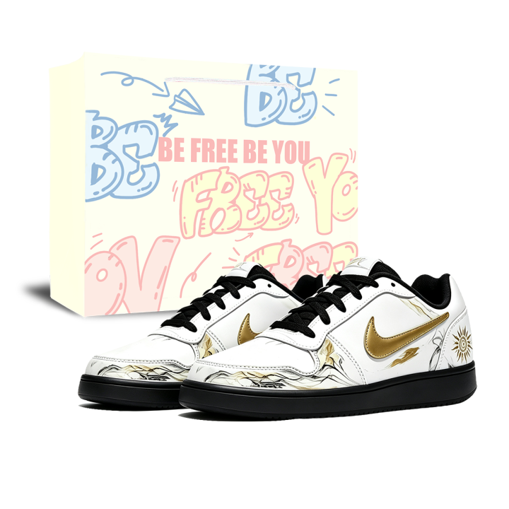 Nike Nike EBERNON Skateboard Shoes Unisex Low Top White