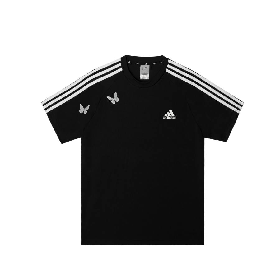 Adidas Adidas Football T Shirts Men's Black Crew Neck Moderate