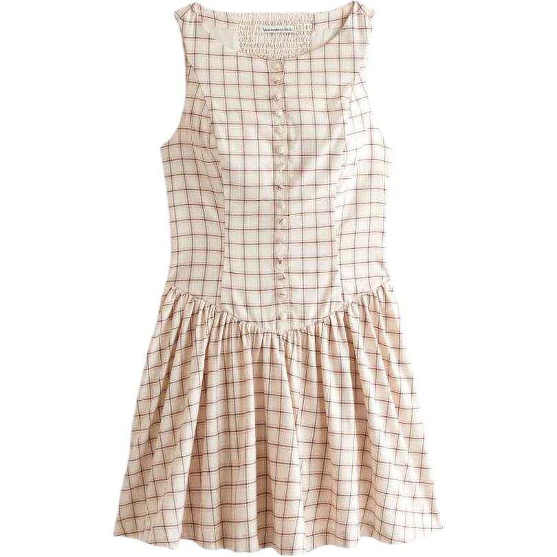 Abercrombie&Fitch Sleeveless Dresses Women's White Print Moderate