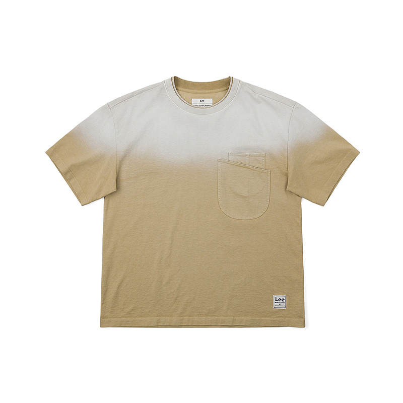 Feng Chen Wang X Lee T Shirts Men's Khaki Crew Neck