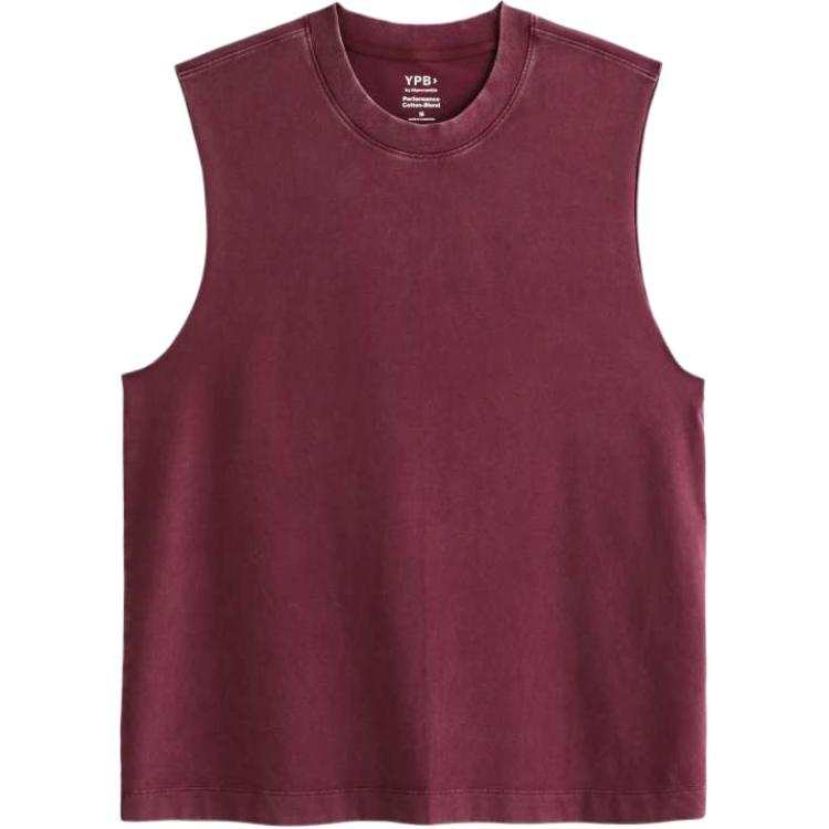 Abercrombie&Fitch Tank Tops Men's Red Crew Neck Moderate