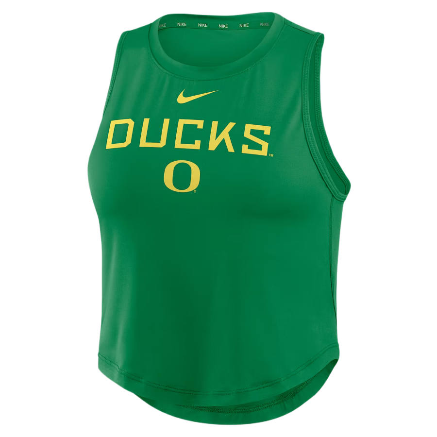 Nike Nike Dri Fit One Sleeveless Sports Shirts Women's Apple Green Crew Neck