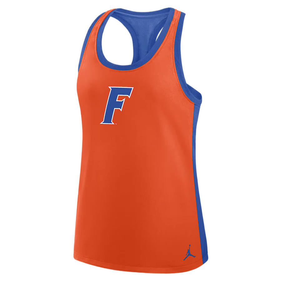 Jordan Jordan College Dri FIT Basketball Jerseys Women's Orange/Royal Blue Crew Neck Moderate