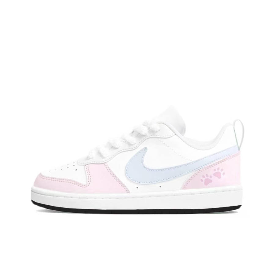 Nike Nike Court Borough Skateboard Shoes Women's Low Top Pink/Blue