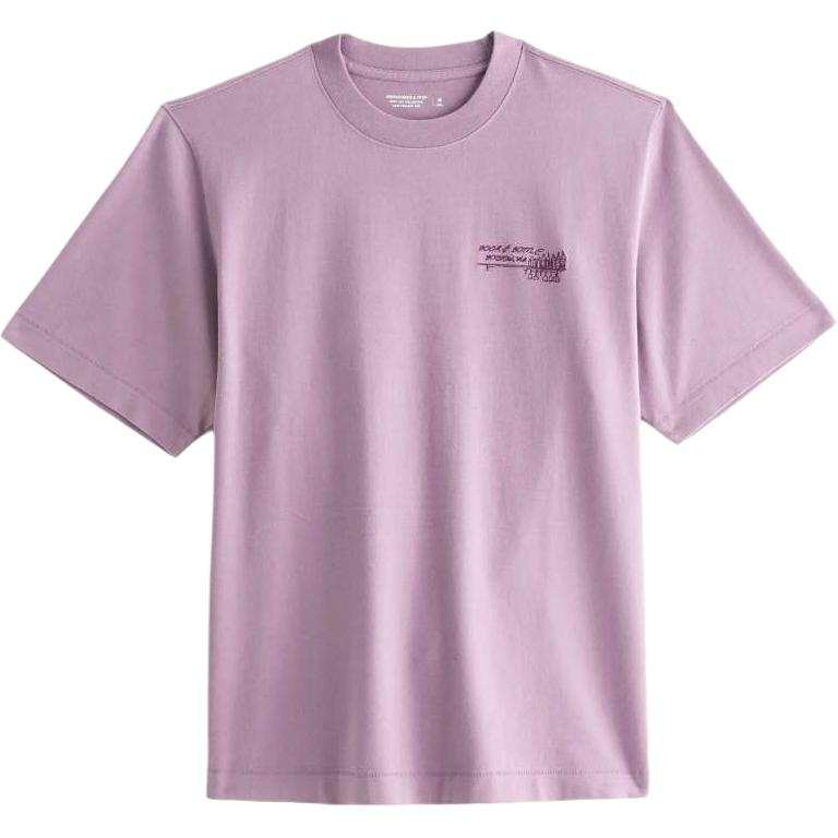 Abercrombie&Fitch T Shirts Men's Soft Berry Crew Neck