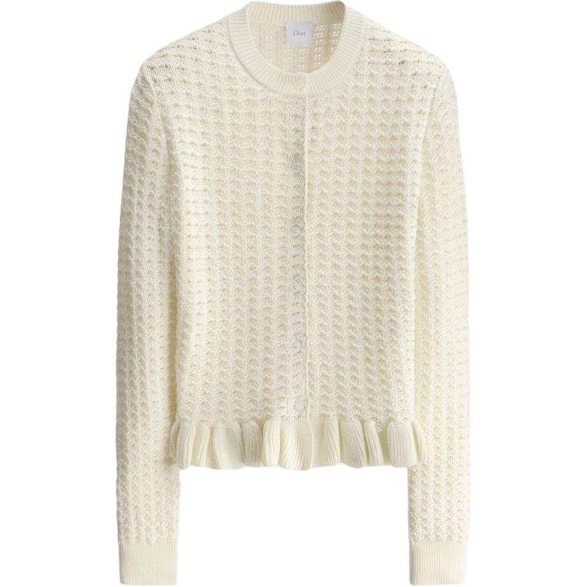 DIOR Dioriviera Knitwear Women's White Crew Neck Moderate