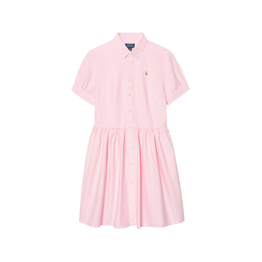 Polo Ralph Lauren Kids Dresses Lapel Moderate Short Skirt Non Stretch