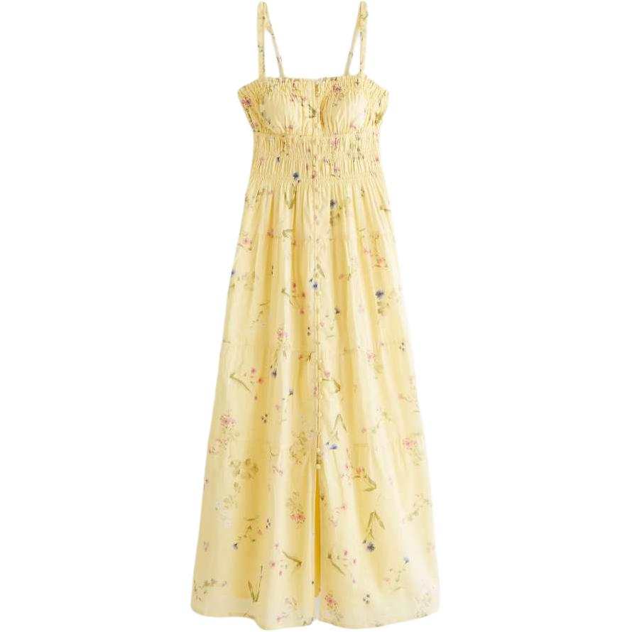 Abercrombie&Fitch Slip Dresses Women's Yellow Moderate
