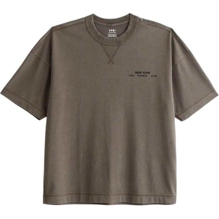 Abercrombie&Fitch T Shirts Men's Taupe Crew Neck